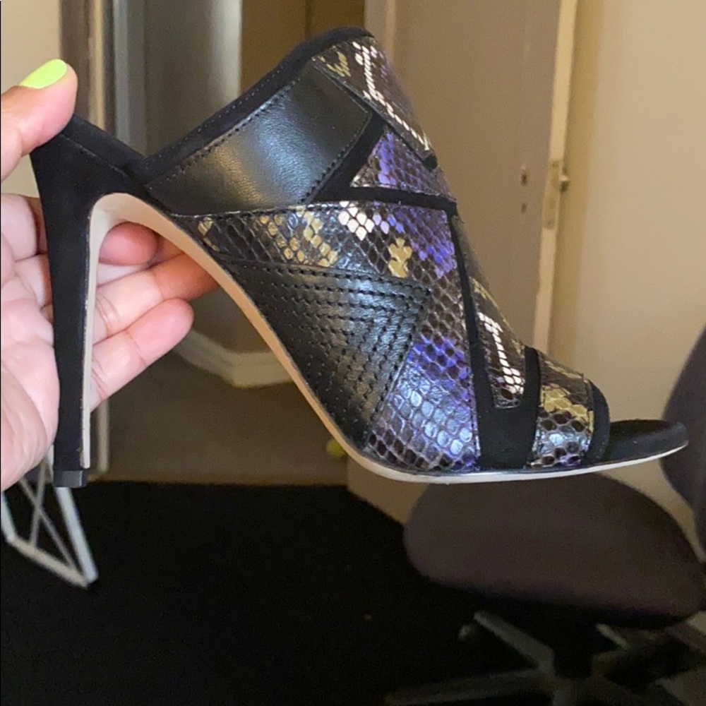 Via Spiga Tarot snake embossed mule. Worn once.